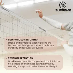 supreme Throwball Net Power Tournament/Match Quality. (Pack Of 1) Throwball Net image 4