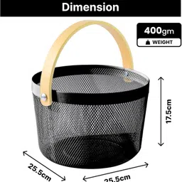 kuber industries Iron Fruit & Vegetable Basket image 2
