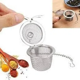 om ji dwarka Stainless steel Teapot Green tea filter coffee mesh ball infuser (Basket) Tea Strainer image 3