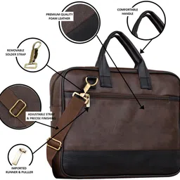 mintfox Men & Women Brown Messenger Bag image 3