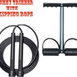 best-quality-hub Women and mens Jump Rope WITH Tummy Trimmer Gym Equipment Set (BLACK) Fitness Accessory Kit Kit-picture-19