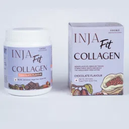 INJA Fit Collagen Chocolate Flavour, Finest Marine Collagen with Vit C & Glucosamine, Japanese Formulation, For Healthy Joints, Muscles, Tissues, Skin & Hair, Sugar Free, Gluten Free, 250 Grams-image-10