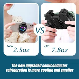 PAPLAJ ENTERPRISES NEW_Magnetic Mobile Cooler for Gaming,Semiconductor Blue Light Cooling Fan 1 Fan Ergonomic Cooling Pad with Adjustable Height image 5