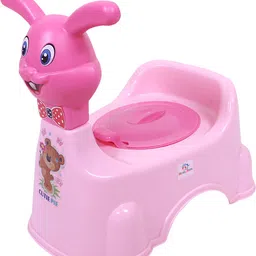 Plastic Baby Potty Toilet Training Seat|Rabbit Design|Pink Potty Seat-image-68