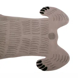 Exotic India Grey & Black Oxford-Tan Bear Wool Yogic Asana Floor Mats image 3