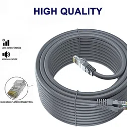 Fedus LAN Cable 50 m 50 Meter Cat6 Heavy Duty Outdoor Cable Weatherproof/UV Resistant 1000mbps Ethernet Cable Suitable for Direct Burial Installations cat6 Ethernet Patch Cable LAN Cable Internet Network Cord image 2