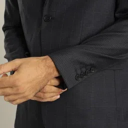 indian terrain Men Checkered Single Breasted Casual Blazer image 3