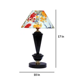 Multicolour Shade Table Lamp With Metal Base By Foziq image 5
