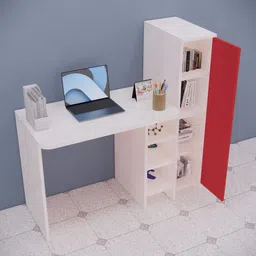 speciality panels Multipurpose Hutch Desk with storage & Termites resistance Engineered Wood Multipurpose Table image 2