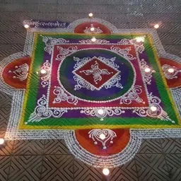 bright bloom Rangoli Powder image 3
