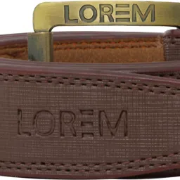 lorem Men Casual Brown Artificial Leather Belt image 3