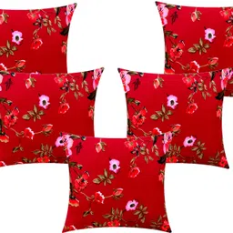 actos Microfibre Bolster Pack of 7 Floral Combo Set Of 5 Cushion And 2 image 3