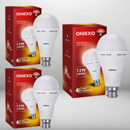 oniexo Emergency LED Bulb-12W-A45 4 hrs Bulb Emergency Light image 1