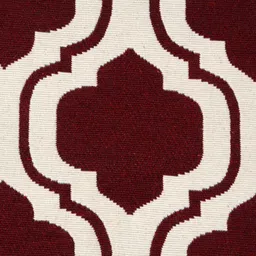 saral home Maroon Cotton Carpet image 3