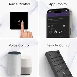 iotics Smart Touch Dimmer Switch for 1 Light, Remote, Mobile App, Alexa & Google Home Smart Switch image 2
