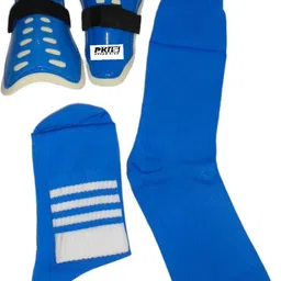 hyper sports @Blue Socks and Blue Shin Guard Combo Football Shin Guard-picture-24