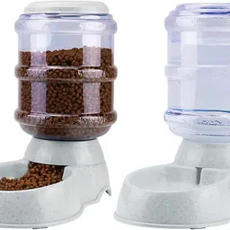 homefast Automatic Pet Feeder set,Cat Feeder for Dry Food Dog Water Food Dispensers 3.8L Plastic Pet Bowl & Bottle-picture-29