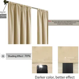 homemonde 152.4 cm (5 ft) Polyester Blackout Window Curtain (Pack Of 2) image 2