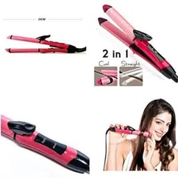 Viksenterprise Professional N-2009 2in1 Ceramic Plate Essential Straightener &hair curler C5 Hair Straightener image 3