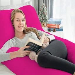 wild mint Microfibre Solid Pregnancy Pillow Pack of 1 image 3