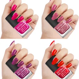 xeymak Nail Polish Quick Dry Single application 4 Pc set 2,3,5,6 Multicolor-picture-12