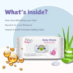 fabie baby SkinSoft Baby Wipes 144 Wipes (Pack of 2) image 4