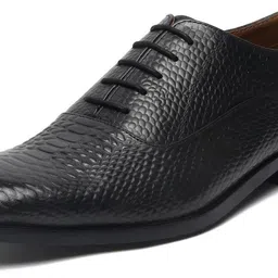 louis stitch Devils Black Formal Derby Lace Up Italian Leather Shoes for Men (EUSNJB) Derby For Men image 3