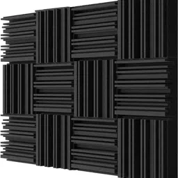 mocking bird 12 QTY Acoustic Foam 2"x12"x12" Diffuser Studio Absorption Foam Wall Panel Recording Studio Foam Absorber Decorative 3D Wall Panel Soundproof Foam Wall-picture-26