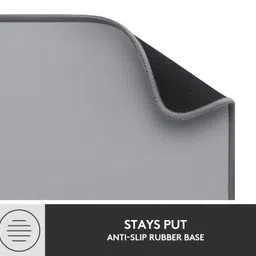 Logitech DESKMAT/DESKMATMIDGREY_VPN:956-00046 Non Slip Base Mousepad image 2