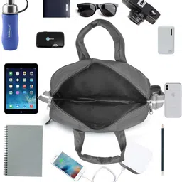 raylan Men & Women Grey Messenger Bag image 3