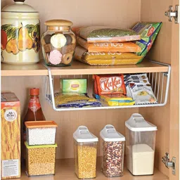 jvs Undershelf Basket Large - 16" (set of 3) Plastic Kitchen Trolley image 3