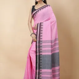 dipdiya Woven Handloom Pure Cotton Saree image 5