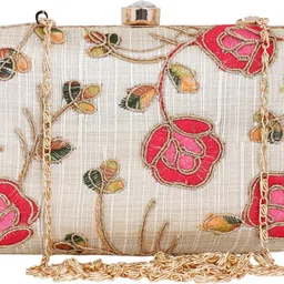 anekaant Party Multicolor, White Clutch - Regular Size image 1