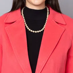 chkokko Polyester Solid Coat For Women image 5