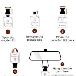 uniqon D'irika Morning Mist 8ml Hanging Car Perfume Premium Essential Oil Car Freshener Air Purifier image 4