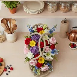 moosa creations Iron, Jute Fruit & Vegetable Basket image 2