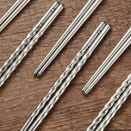 rianz Eating, Decorative Steel Japanese, Chinese, Korean Chopstick image 3