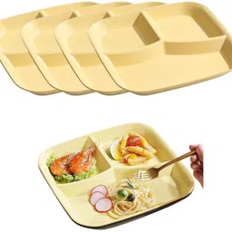 sugaalsu Great for Meal Prep and Balanced Dinners - Simple and Practical Divided Food_N Sectioned Plate image 1