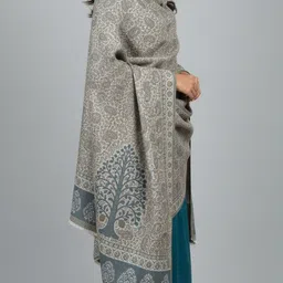 Sudako Acrylic Self Design Women Shawl image 5