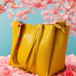 aesthetic Women Yellow Tote image 3