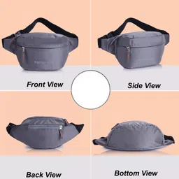 PROVOGUE Unisex Travel X Compact Waist Pack, Fanny Pack, Travel Pouch Waist Bag image 3