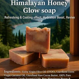 glacier one Himalayan Honey Glow Soap (Refreshing & Cooling Effect, Hydration Boost, Revive) image 3