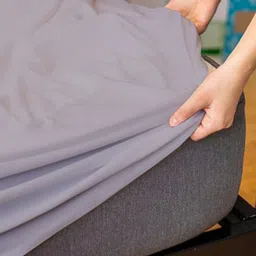 dream care Cotts Wonder Waterproof Fitted Terry Cotton King Size (72x72) Mattress Protector In Grey Colour image 4