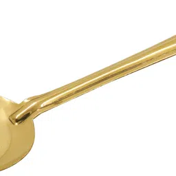 spilbox Putrika Traditional Handcrafted Brass Utensil Ladle|ServingSpoon-RoundSauteLadle Brass Serving Spoon-picture-17