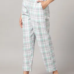 kryptic Pure Cotton Mid rise relaxed fit lounge pant with side pocket Women Pyjama image 3