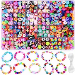 dherik tradworld Polymer Clay Bracelet Making kit, 24 Style Cute Fun Beads. image 1