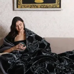 ridh shid Floral Single Mink Blanket for Heavy Winter image 2