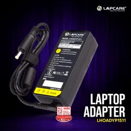 LAPCARE Adapter Charger for HP 18.5v 3.5A 65W Yellow Pin 65 W Adapter image 3
