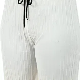 gladly Pack of 2 Women Regular Fit Purple, White Lycra Blend Trousers image 4