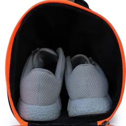 sfane 25 L Gym Duffel Bag - Men & Women Give Spark Black with Separate Shoe Compartment (orange) Sports Duffel - Black image 4